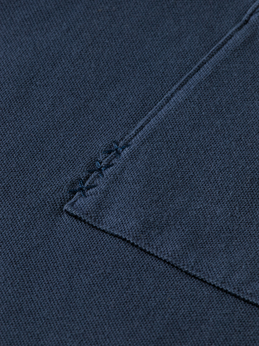 Garment-dyed pique relaxed polo