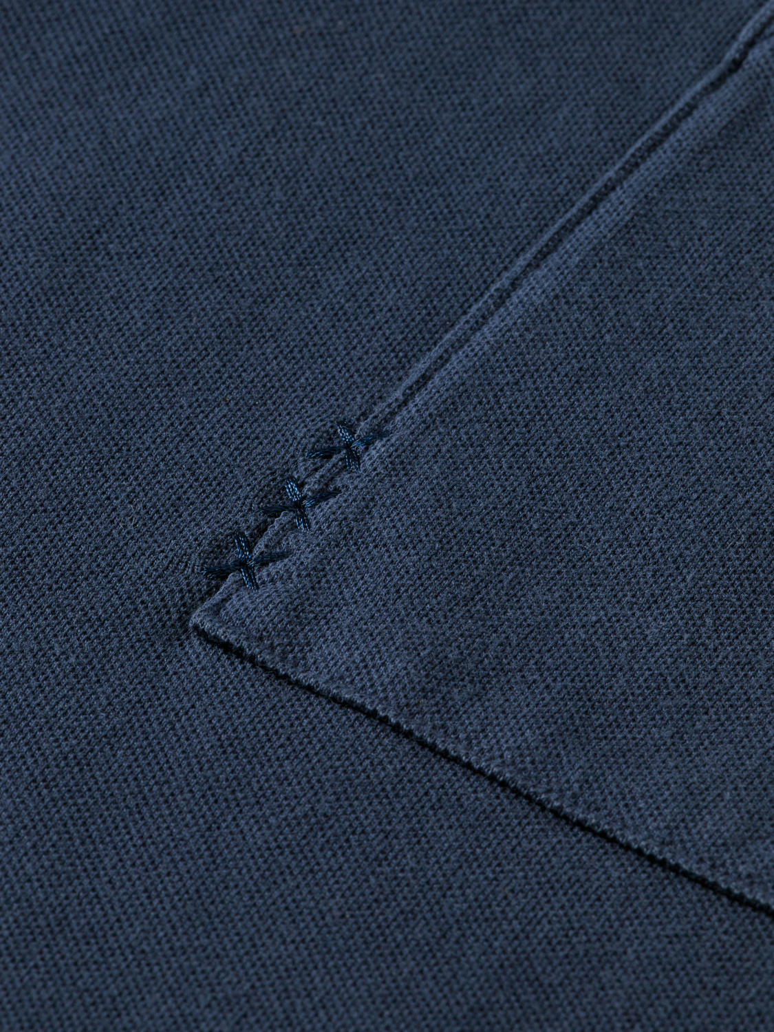 Garment-dyed pique relaxed polo