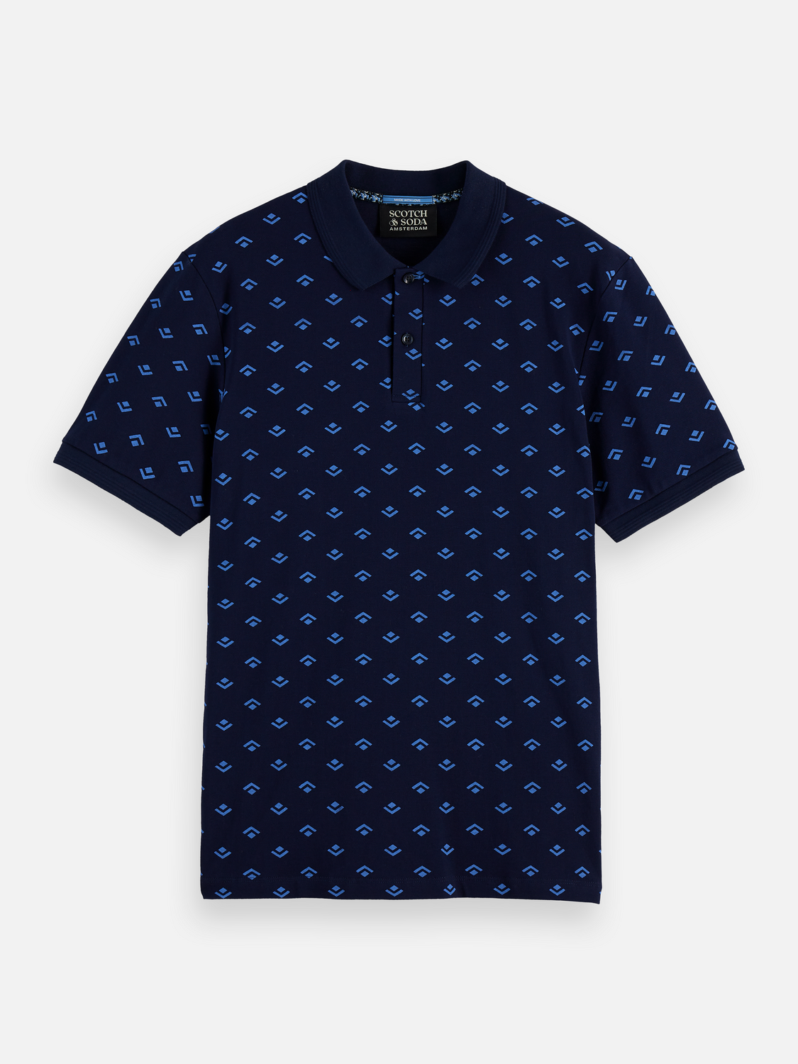 print jersey regular polo
