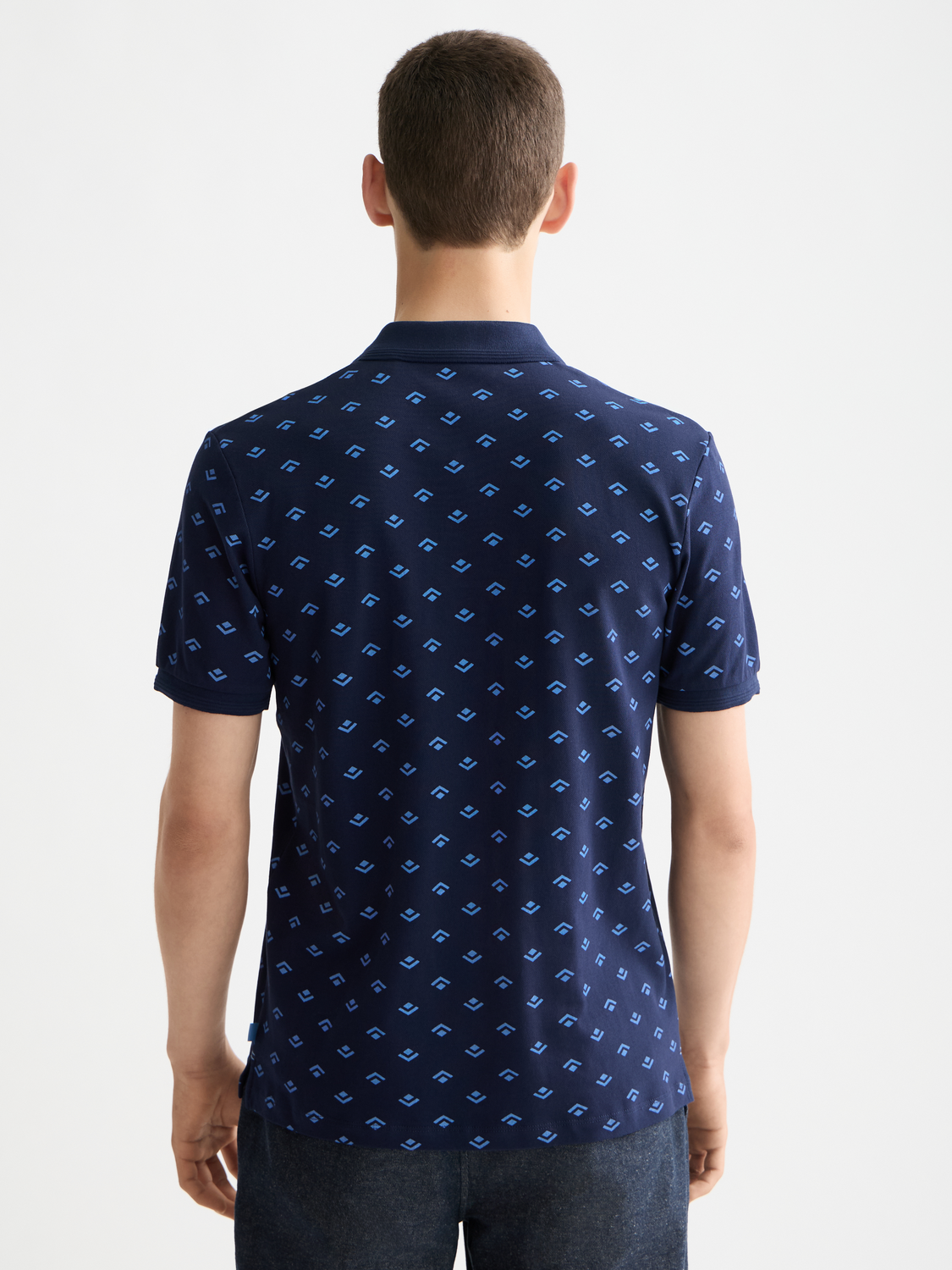 print jersey regular polo