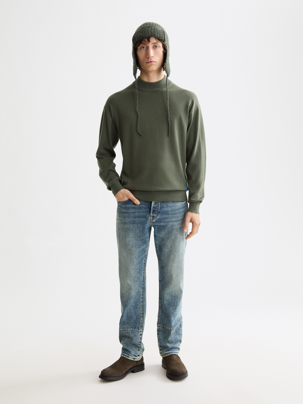 Seasonal Essentials mock neck pullover