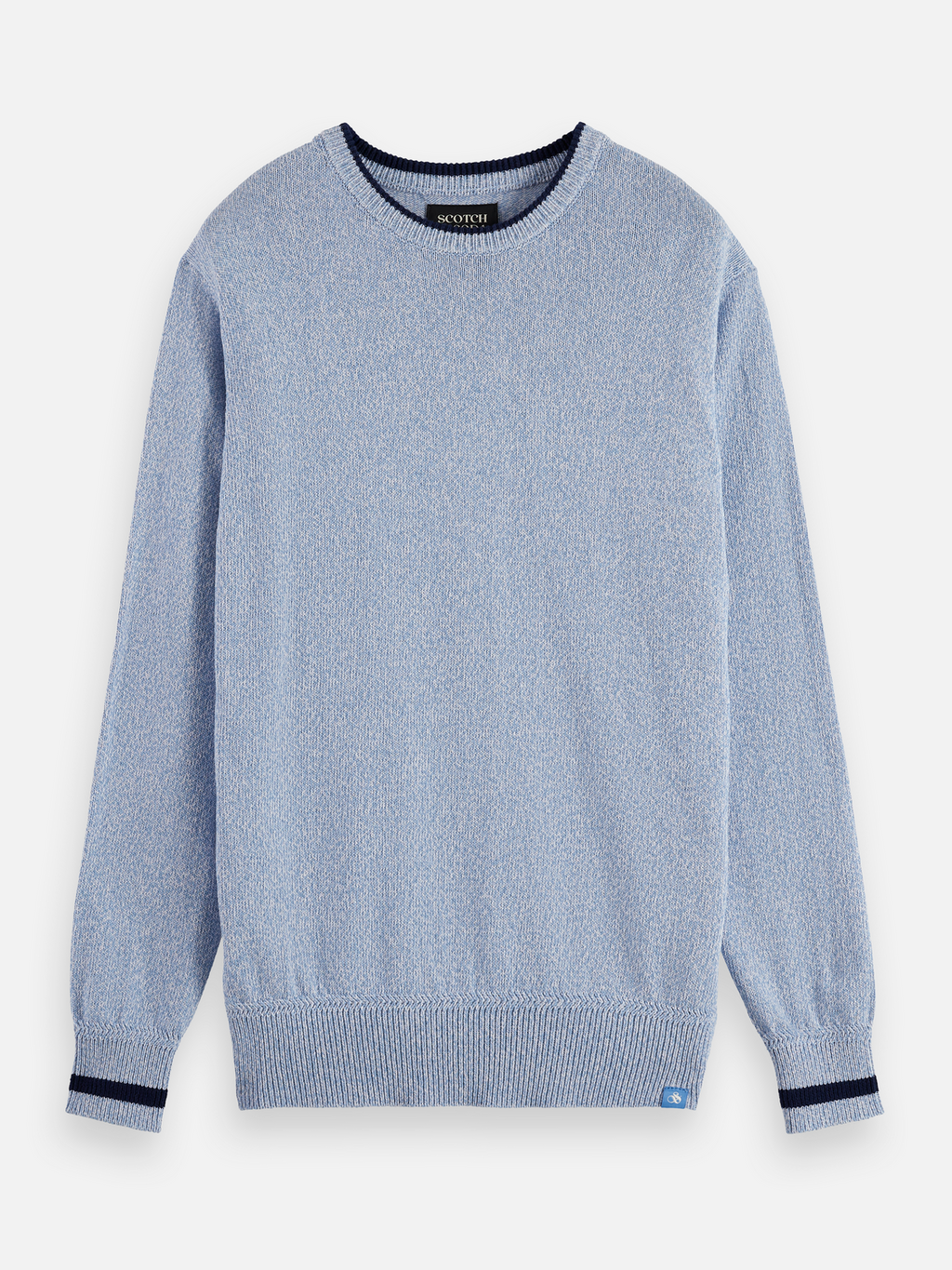 Melange regular crew neck
