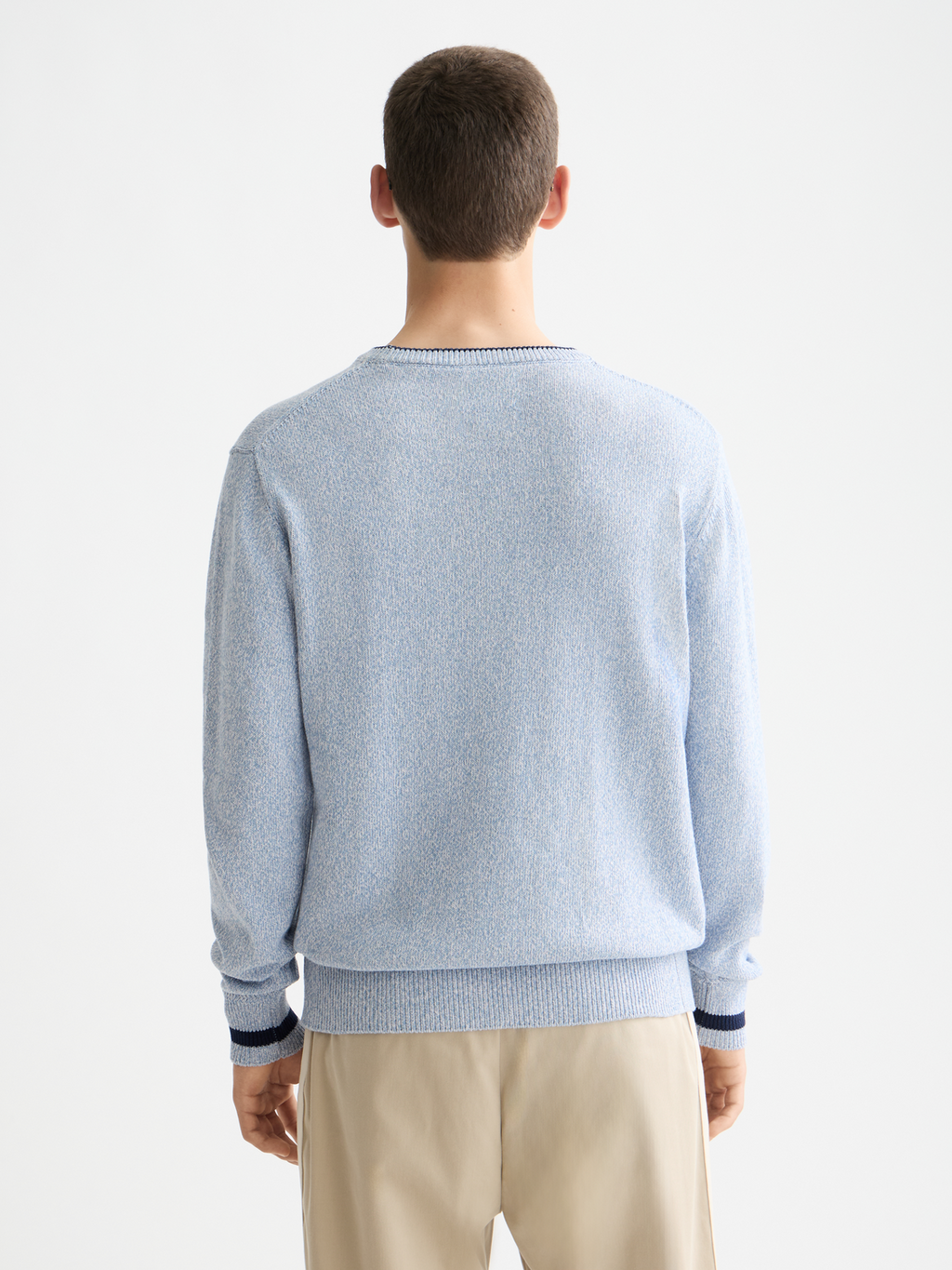 Melange regular crew neck