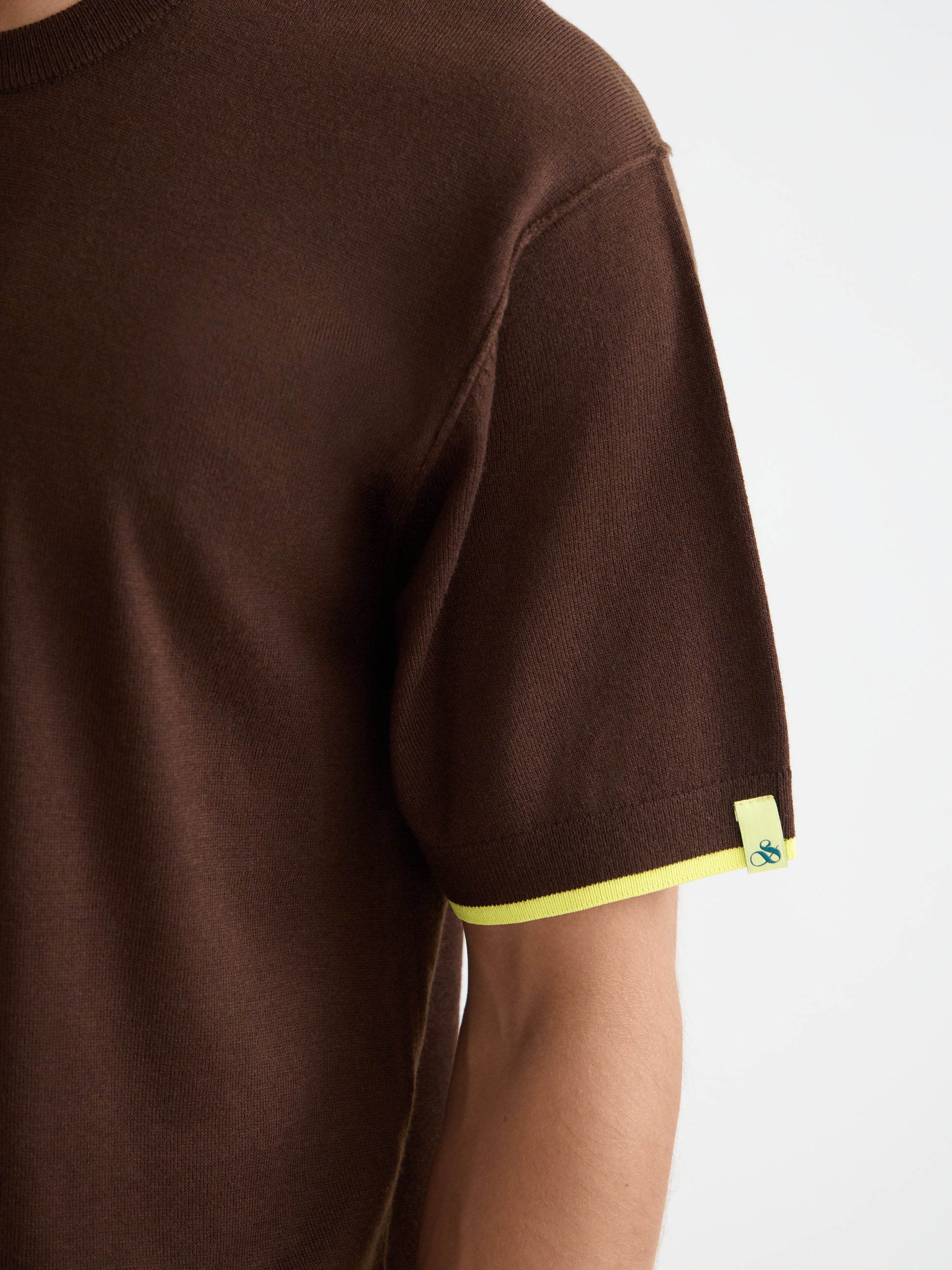 Knitted relaxed T-shirt