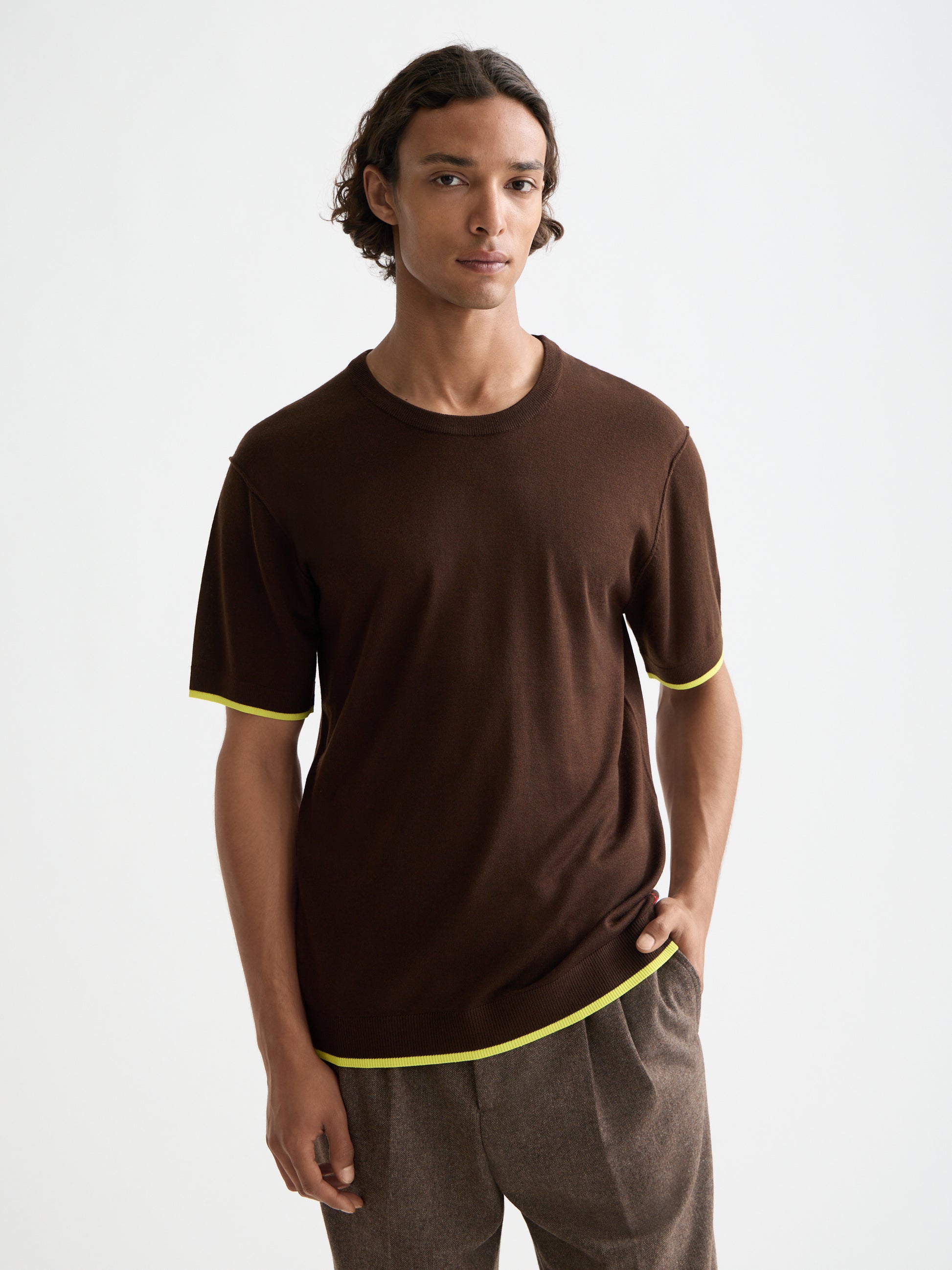 Knitted relaxed T-shirt
