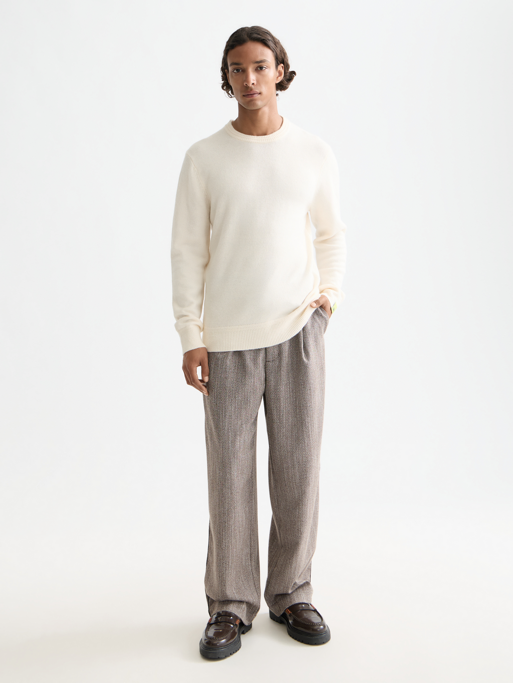 Soft knit regular fit crew neck