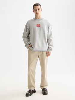 Loose Fit Label Sweatshirt