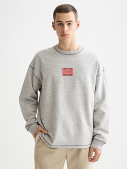 Loose Fit Label Sweatshirt