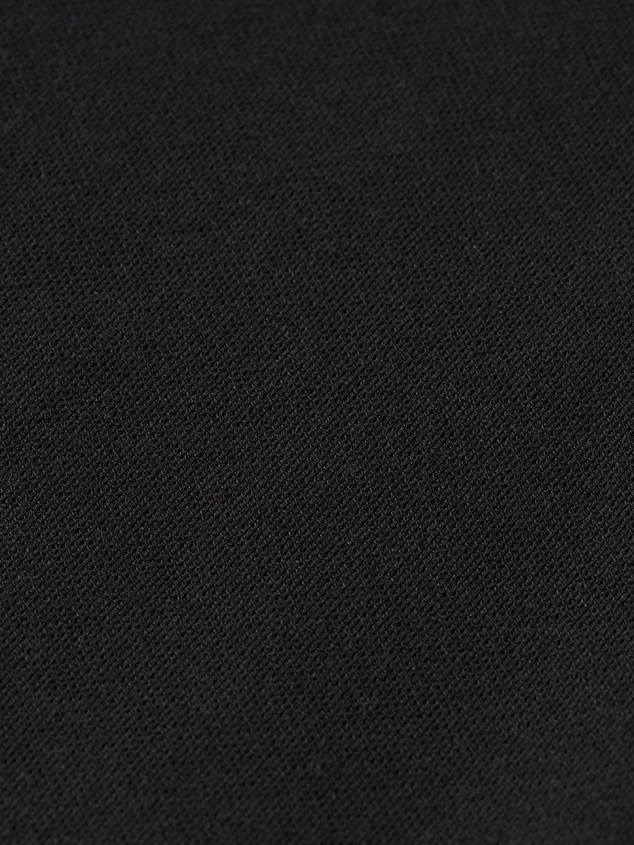 Mott tailored knitted yarn dyed chino - BLACK