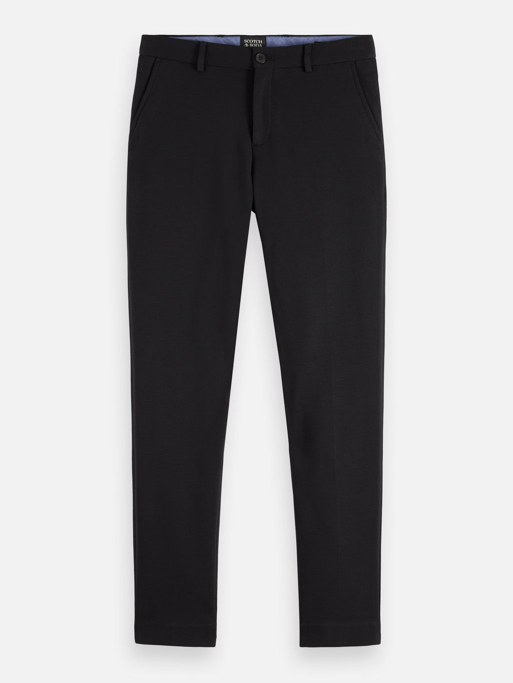Mott tailored knitted yarn dyed chino - BLACK
