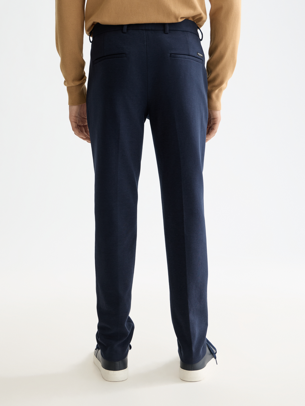 Mott tailored knitted yarn dyed chino - NIGHT