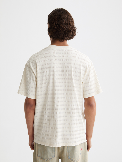 horizonal textured t-shirt