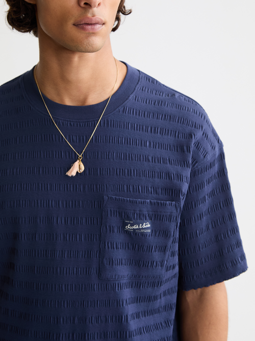 horizonal textured t-shirt