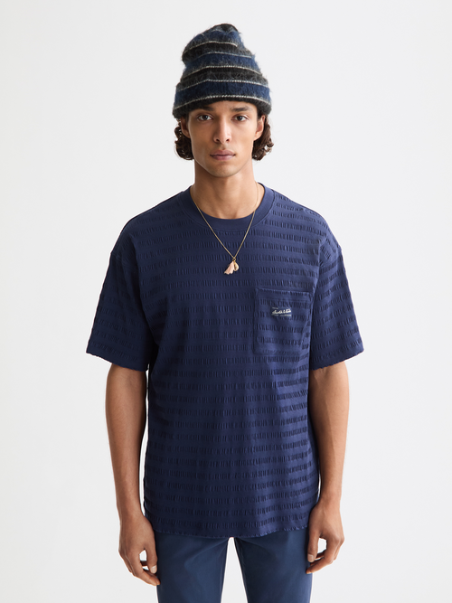 horizonal textured t-shirt