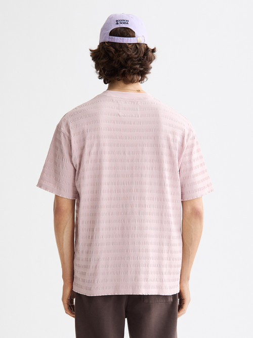 horizonal textured t-shirt