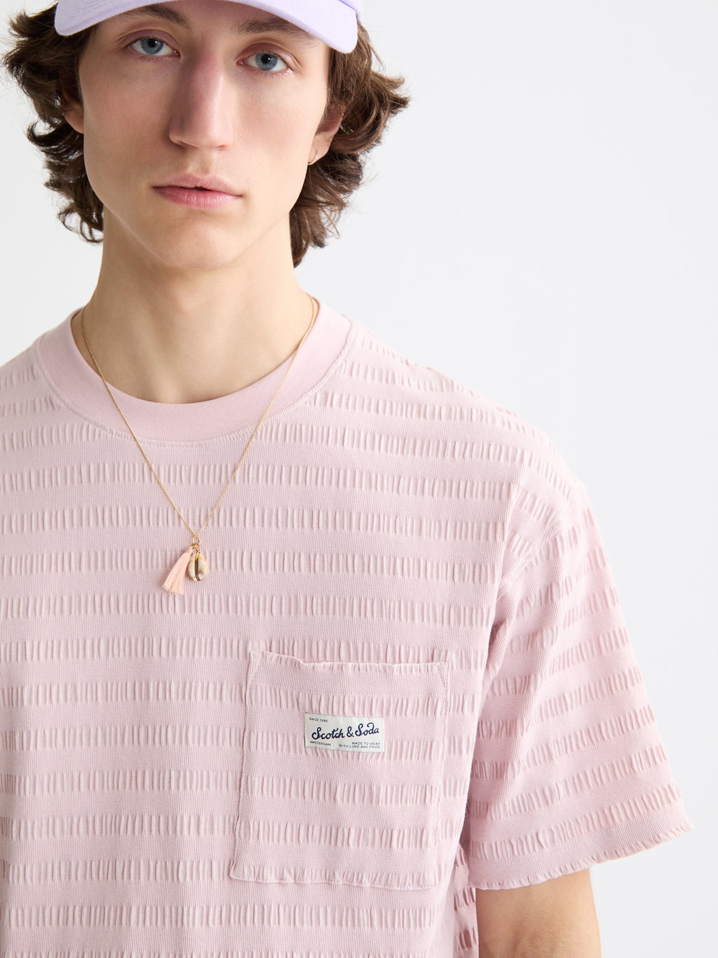 horizonal textured t-shirt