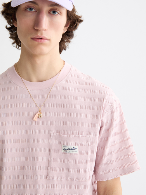 horizonal textured t-shirt