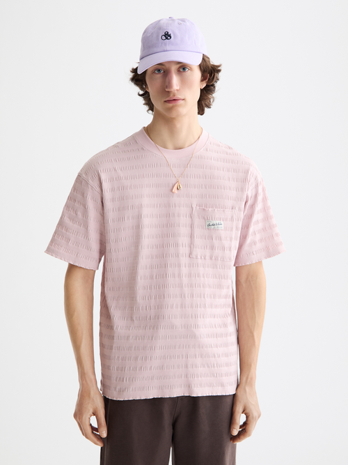 horizonal textured t-shirt