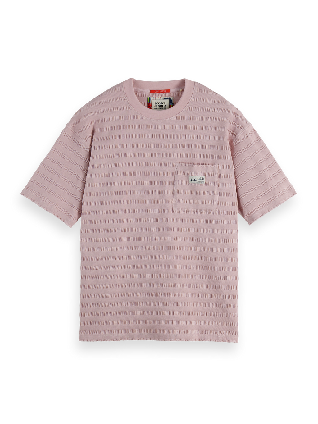 horizonal textured t-shirt