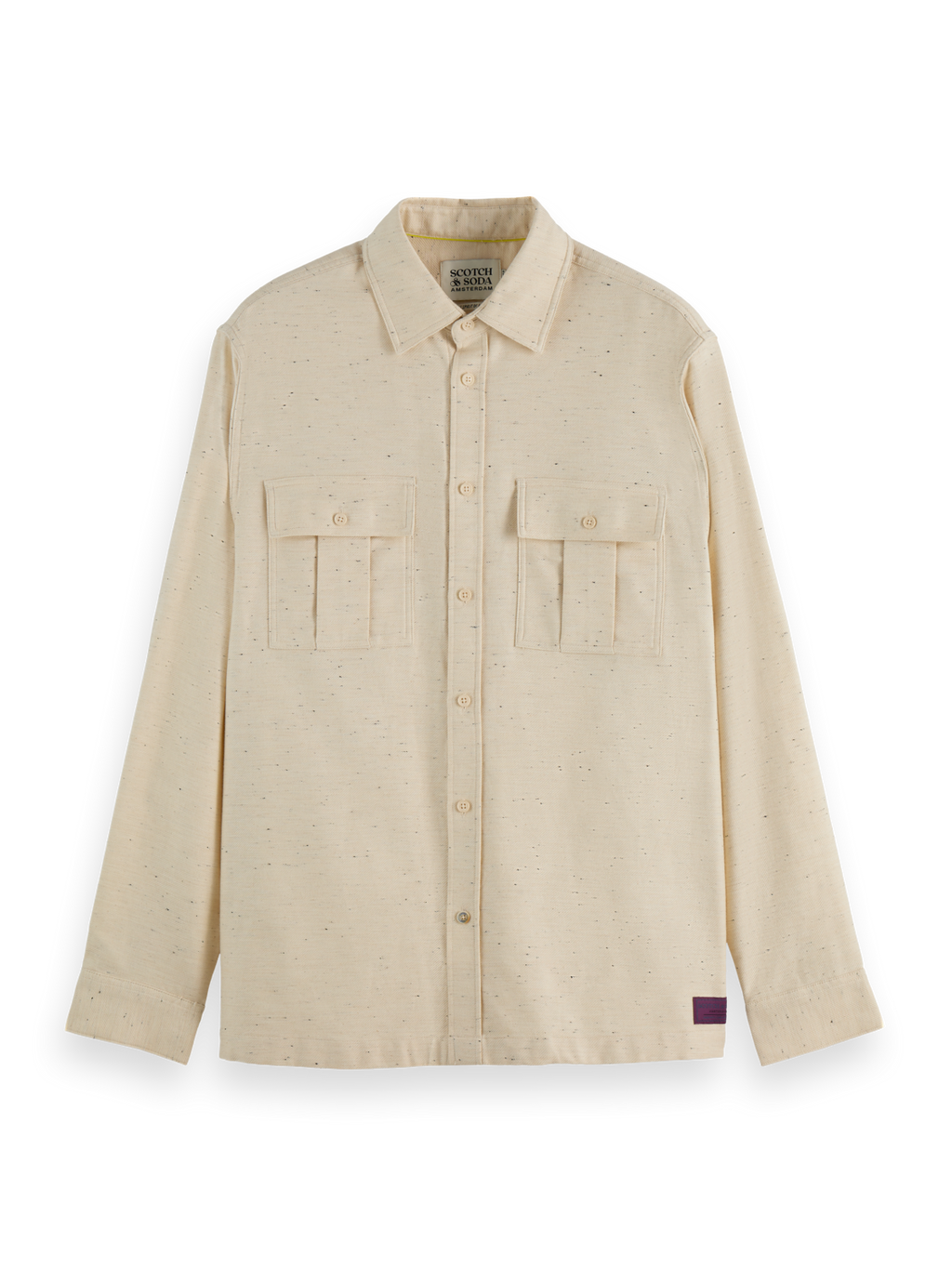 Melange relaxed shirt