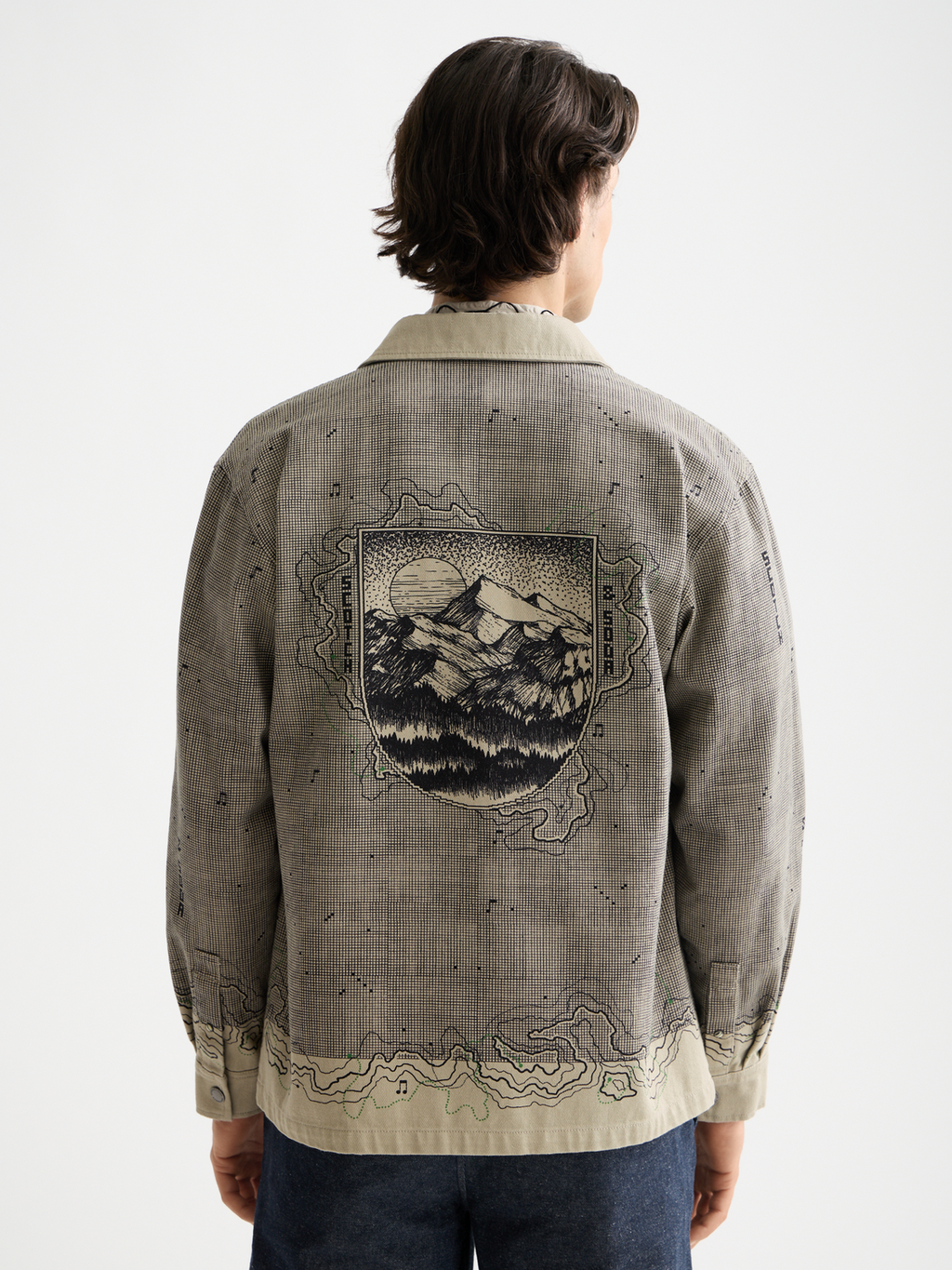 Placement graphic overshirt