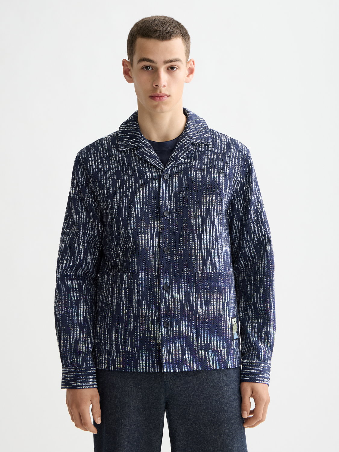 Jacquard overshirt