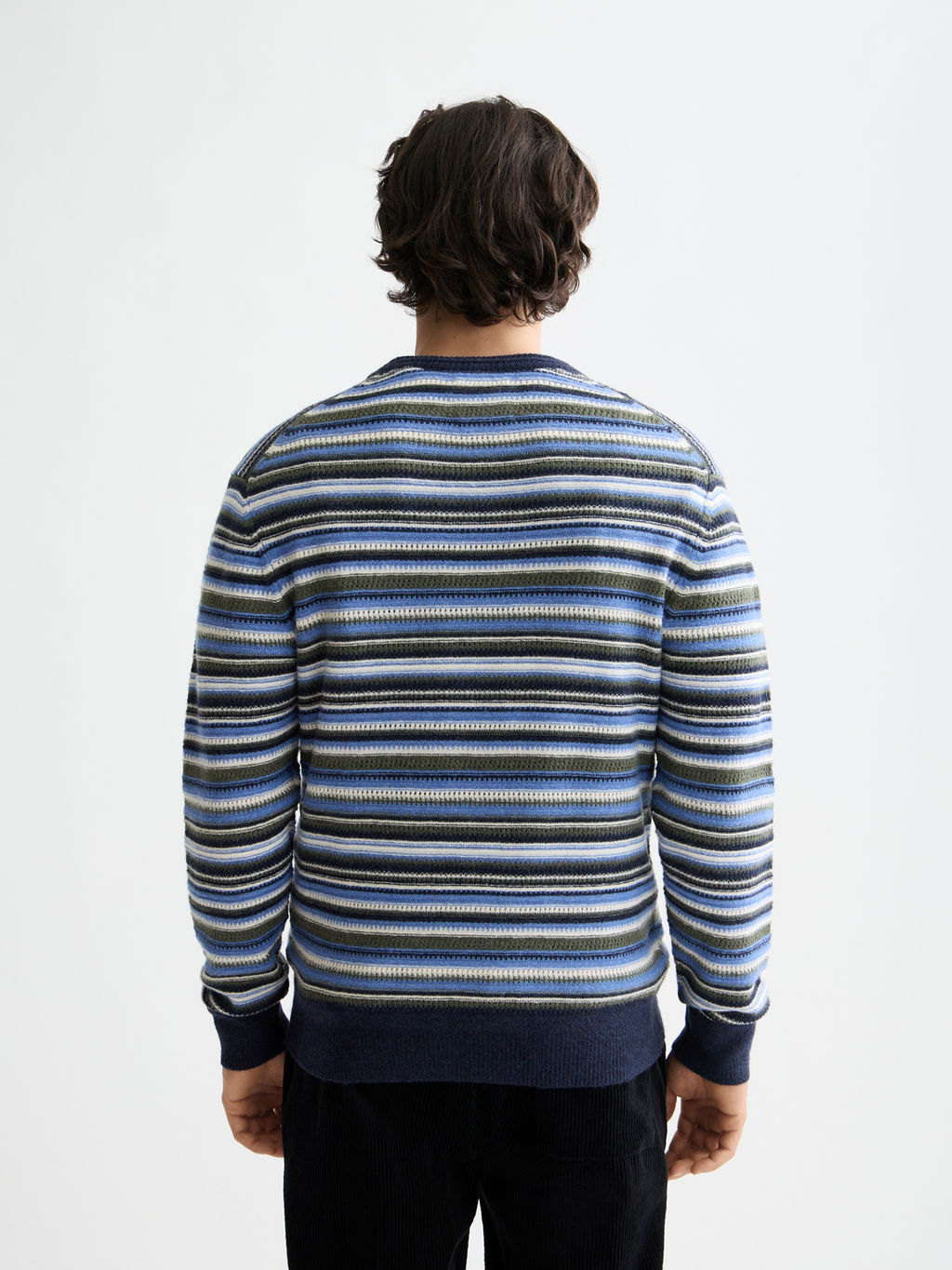 striped pullover knit