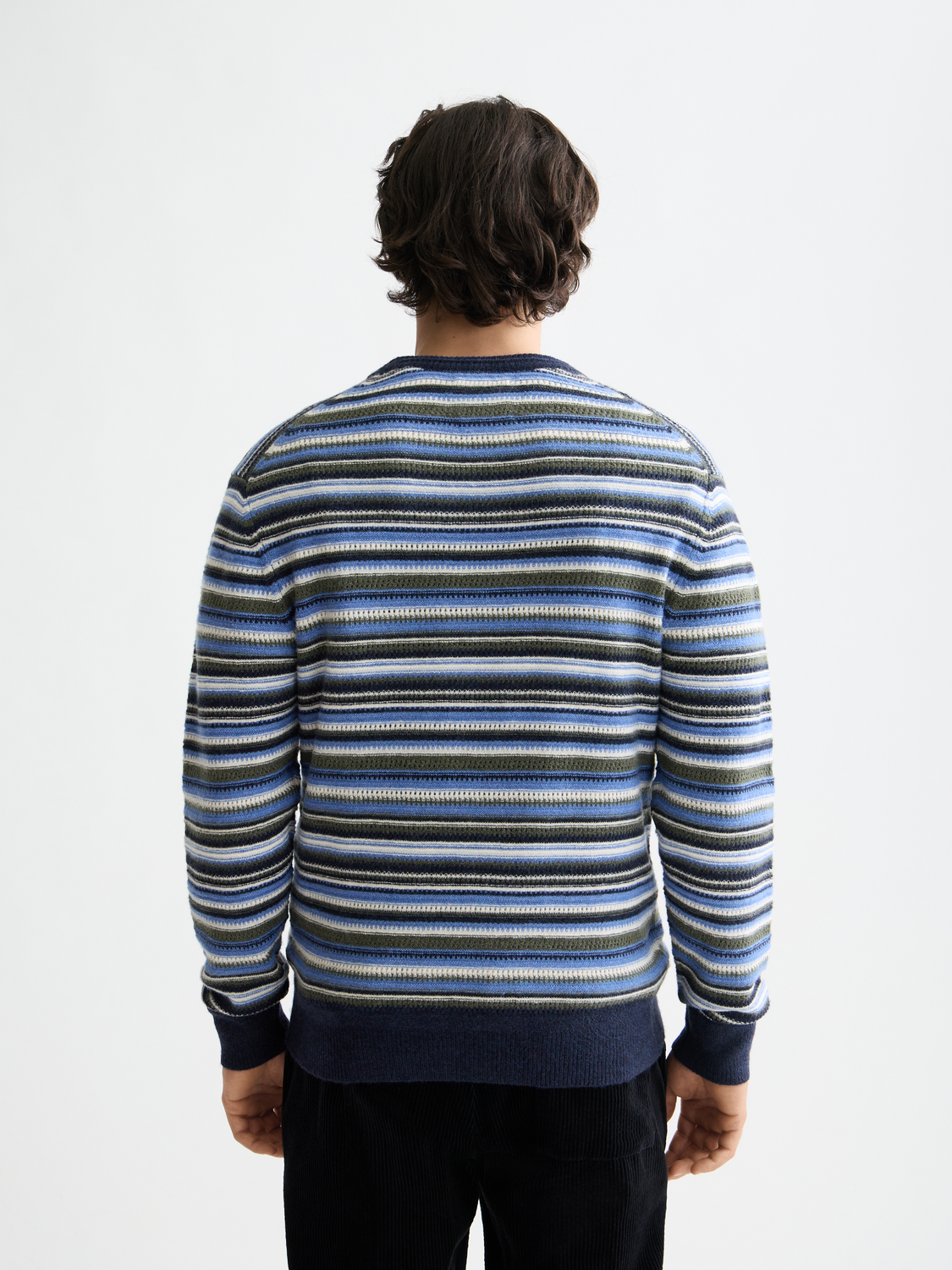 striped pullover knit