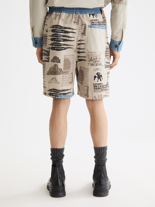 printed bermuda shorts