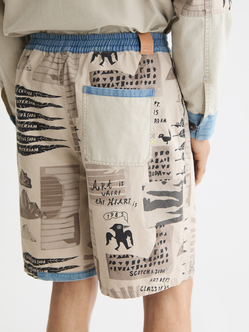 printed bermuda shorts