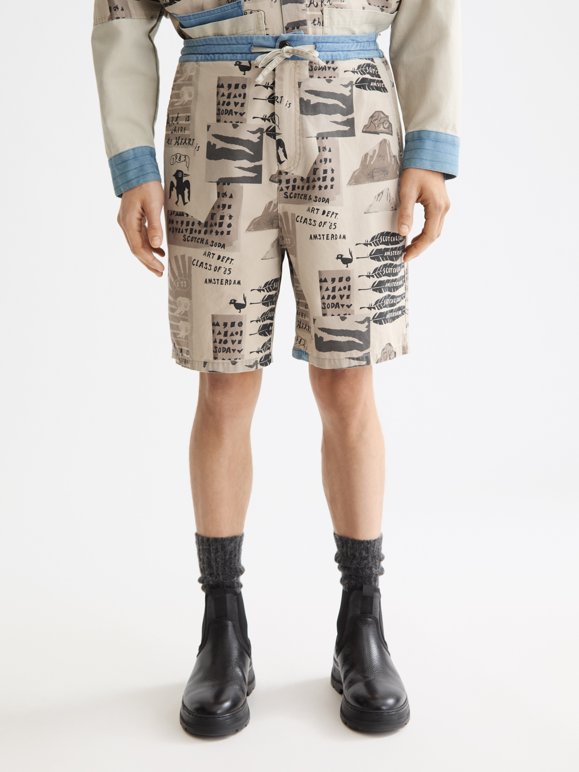 printed bermuda shorts