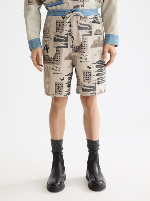 printed bermuda shorts