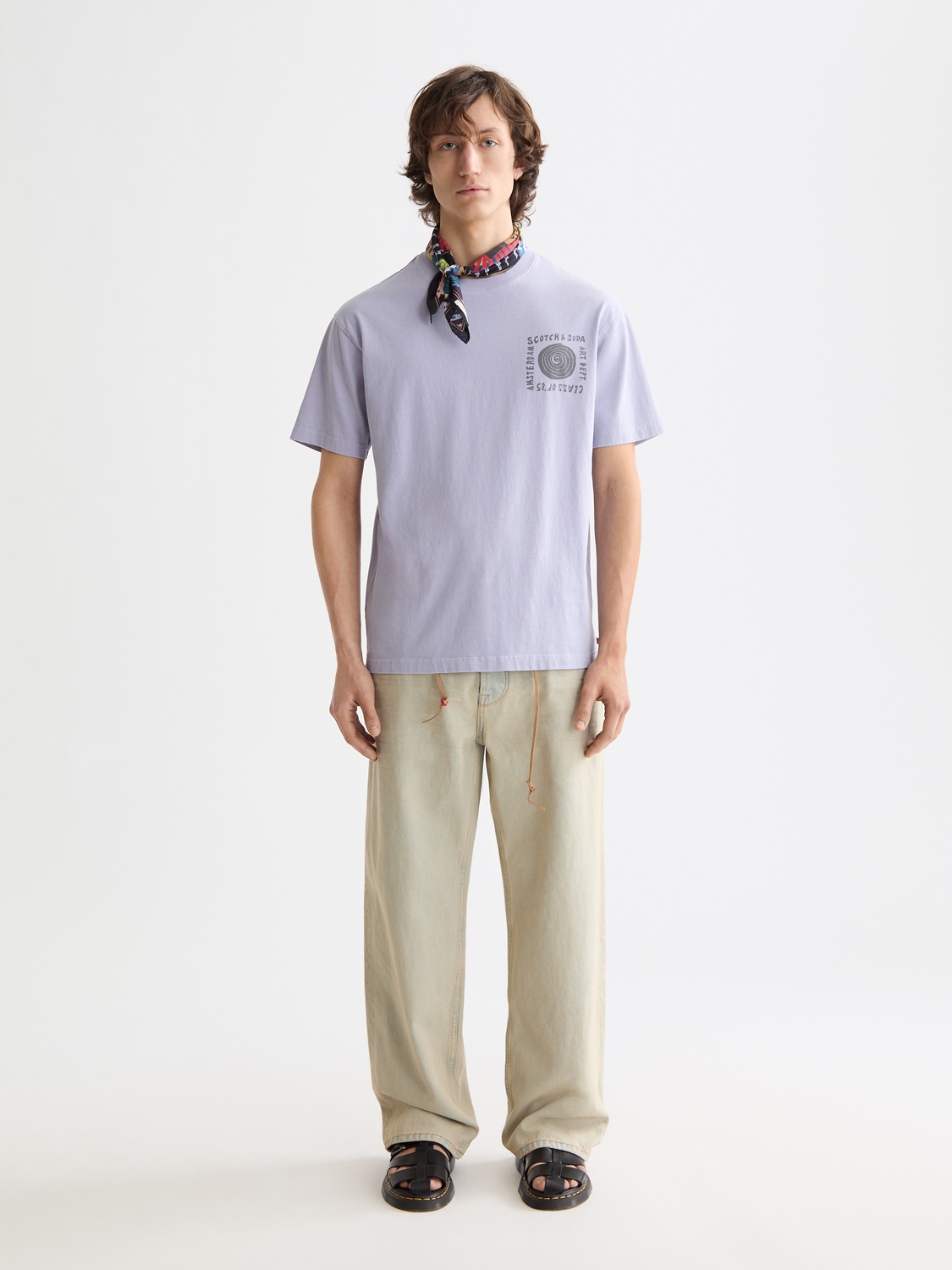 SCOTCH&SODA◆ペンキ加工ベスト/M/コットン/BLU/新品未使用