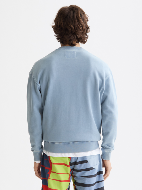 washed artwork sweatshirt