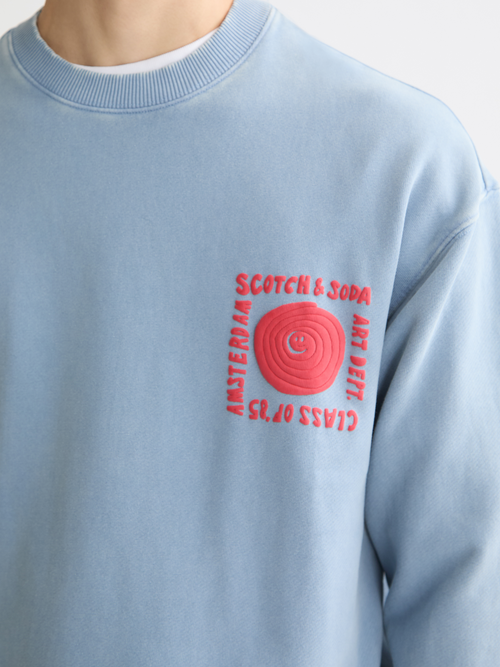 washed artwork sweatshirt