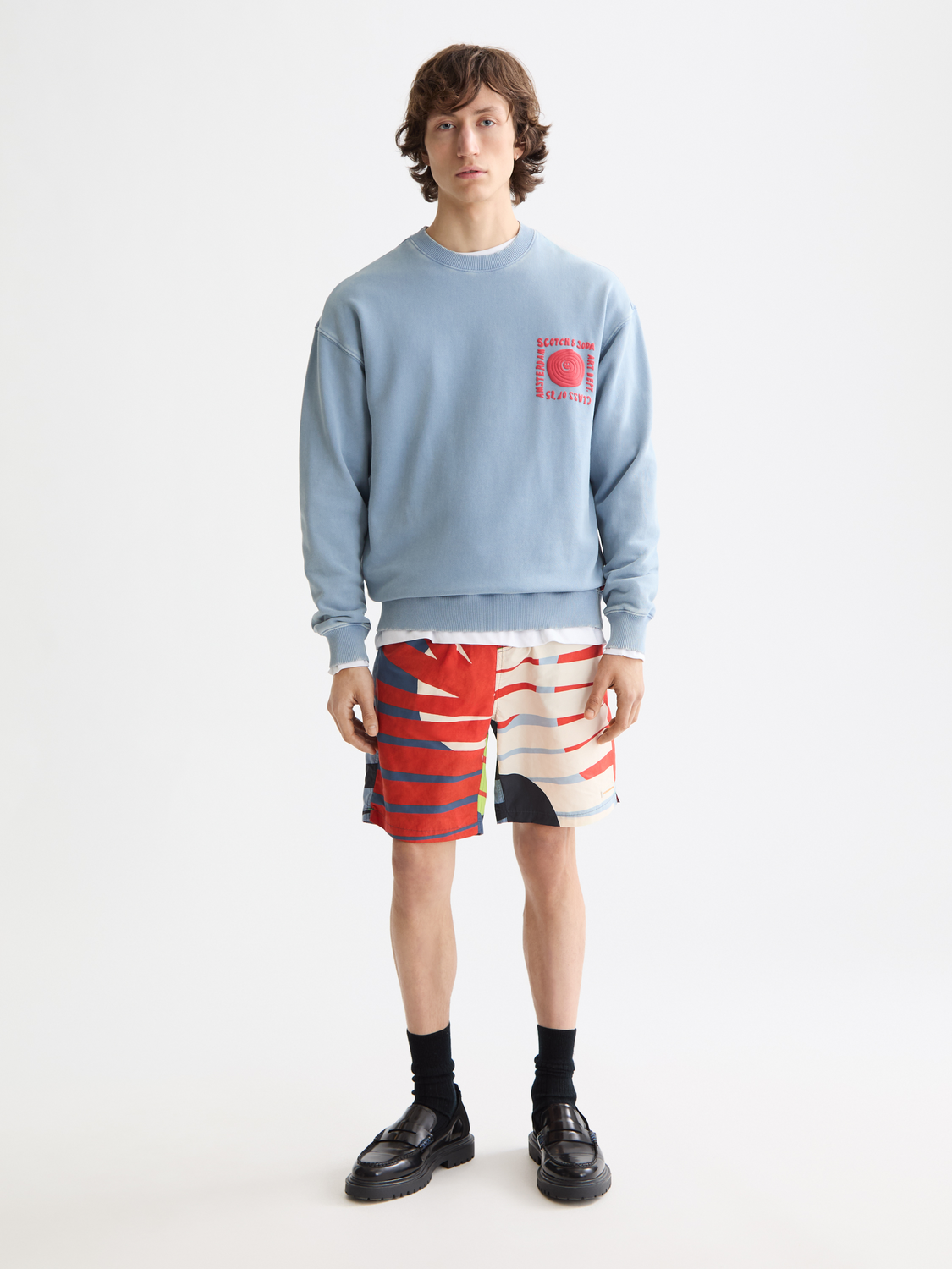 washed artwork sweatshirt