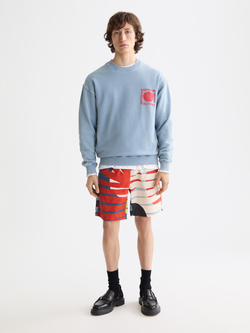 washed artwork sweatshirt