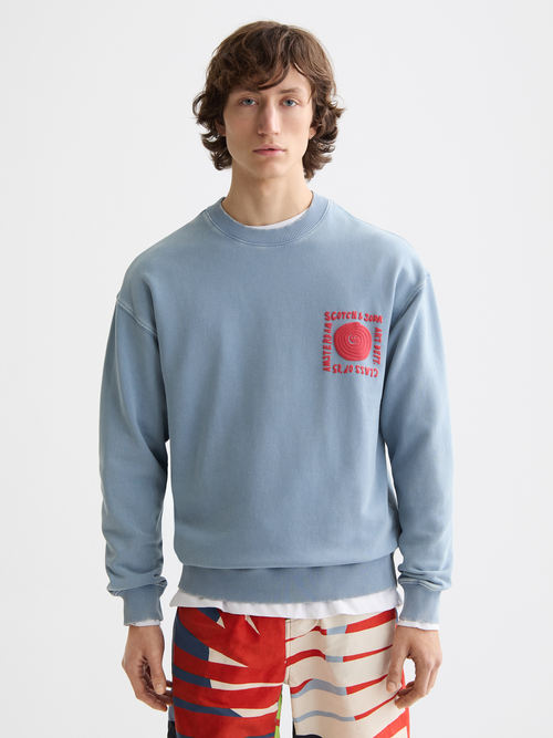 washed artwork sweatshirt