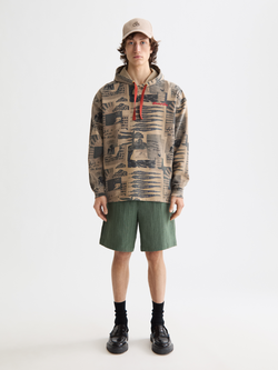 overdyed printed hoodie