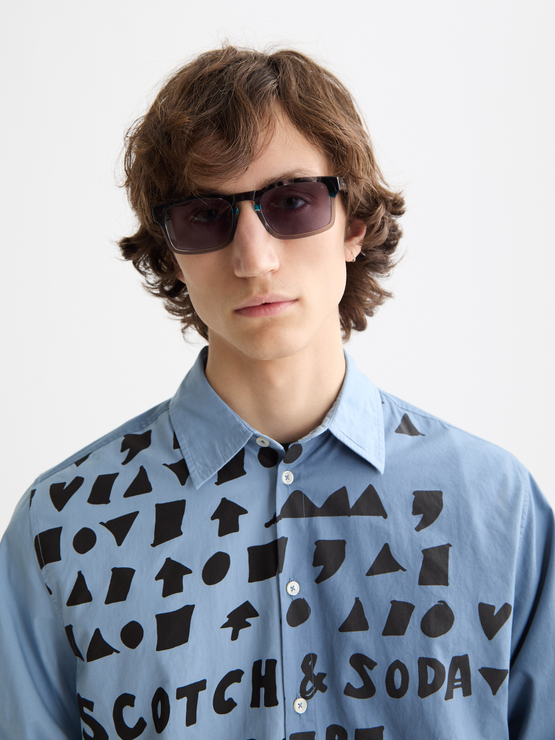 letters poplin shirt