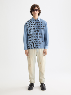 letters poplin shirt