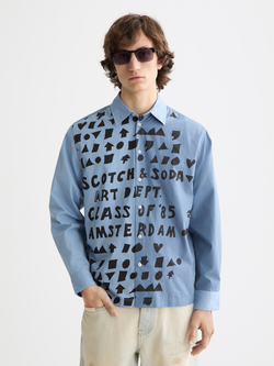 letters poplin shirt