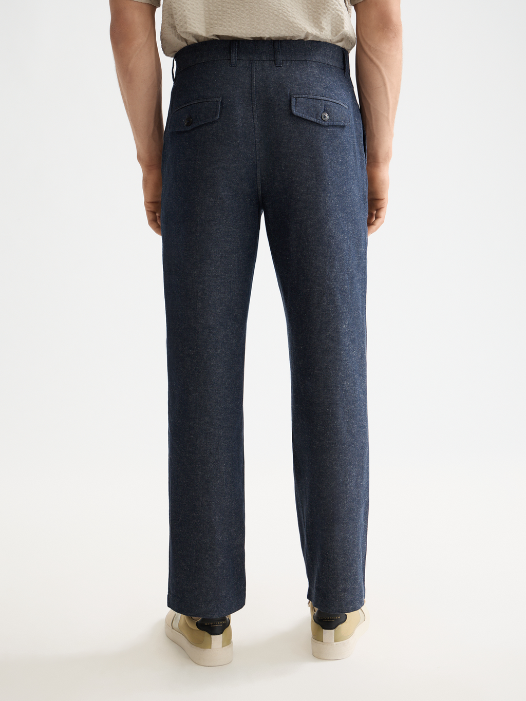 Otis Cotton linen twill relaxed straight chino