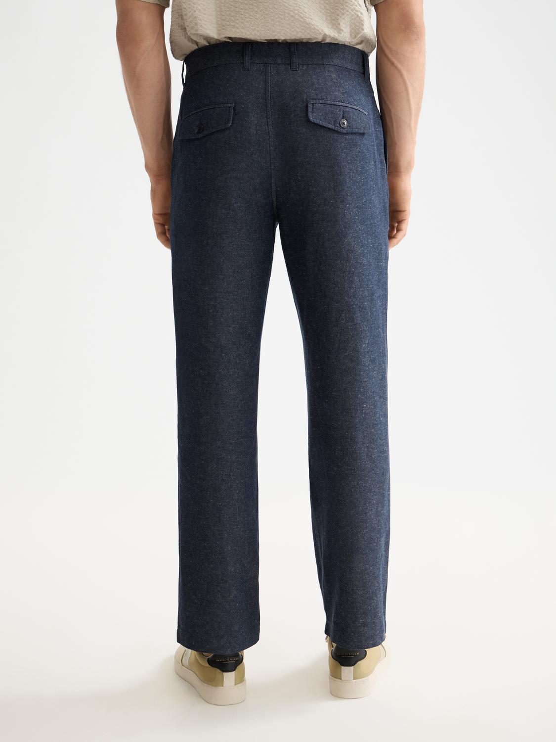 Otis Cotton linen twill relaxed straight chino