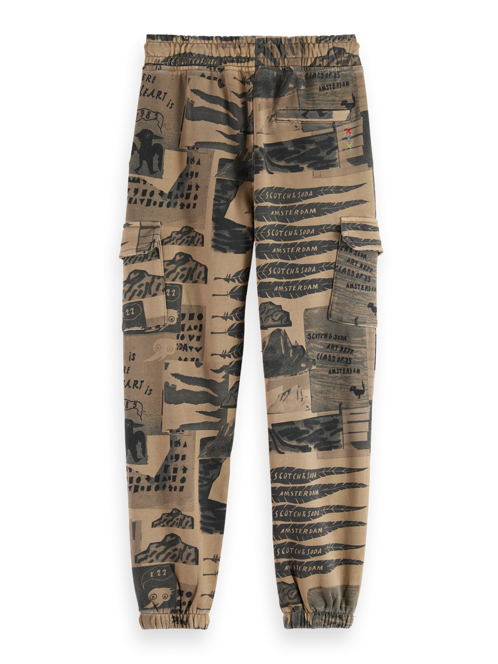 Boys printed cargo sweatpants