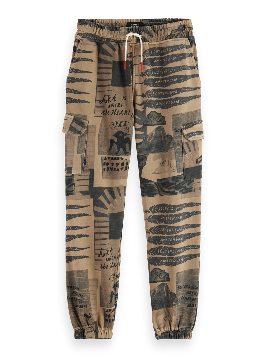 Boys printed cargo sweatpants
