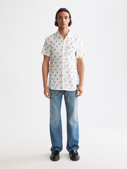 Regular-fit all-over printed shirt