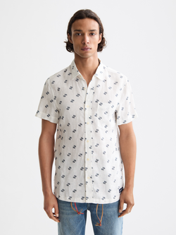 Regular-fit all-over printed shirt