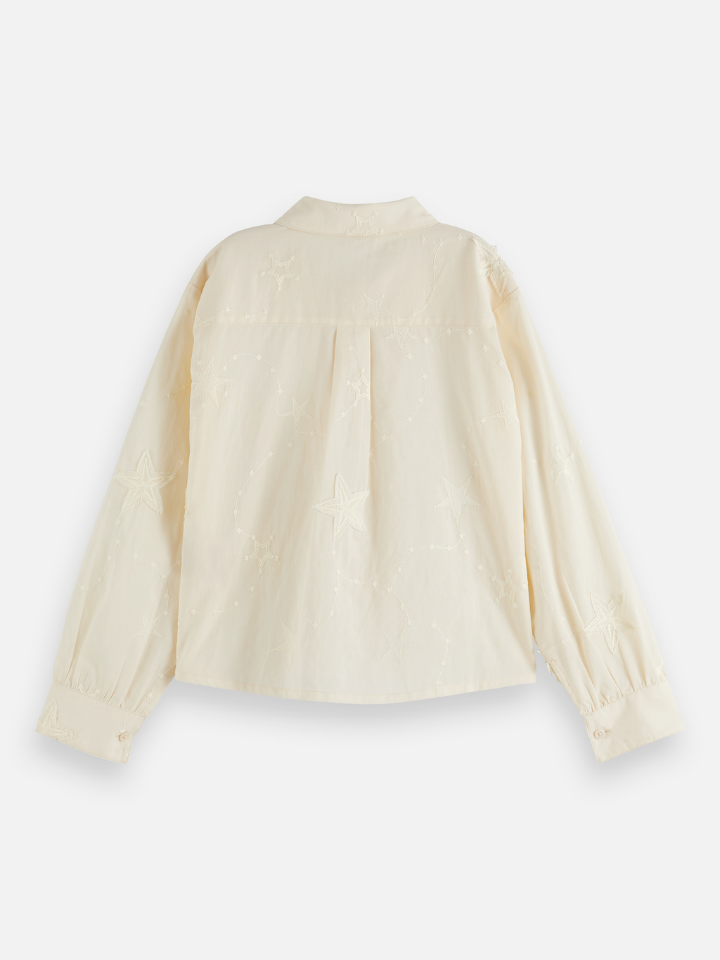 Fringe embroidered shirt