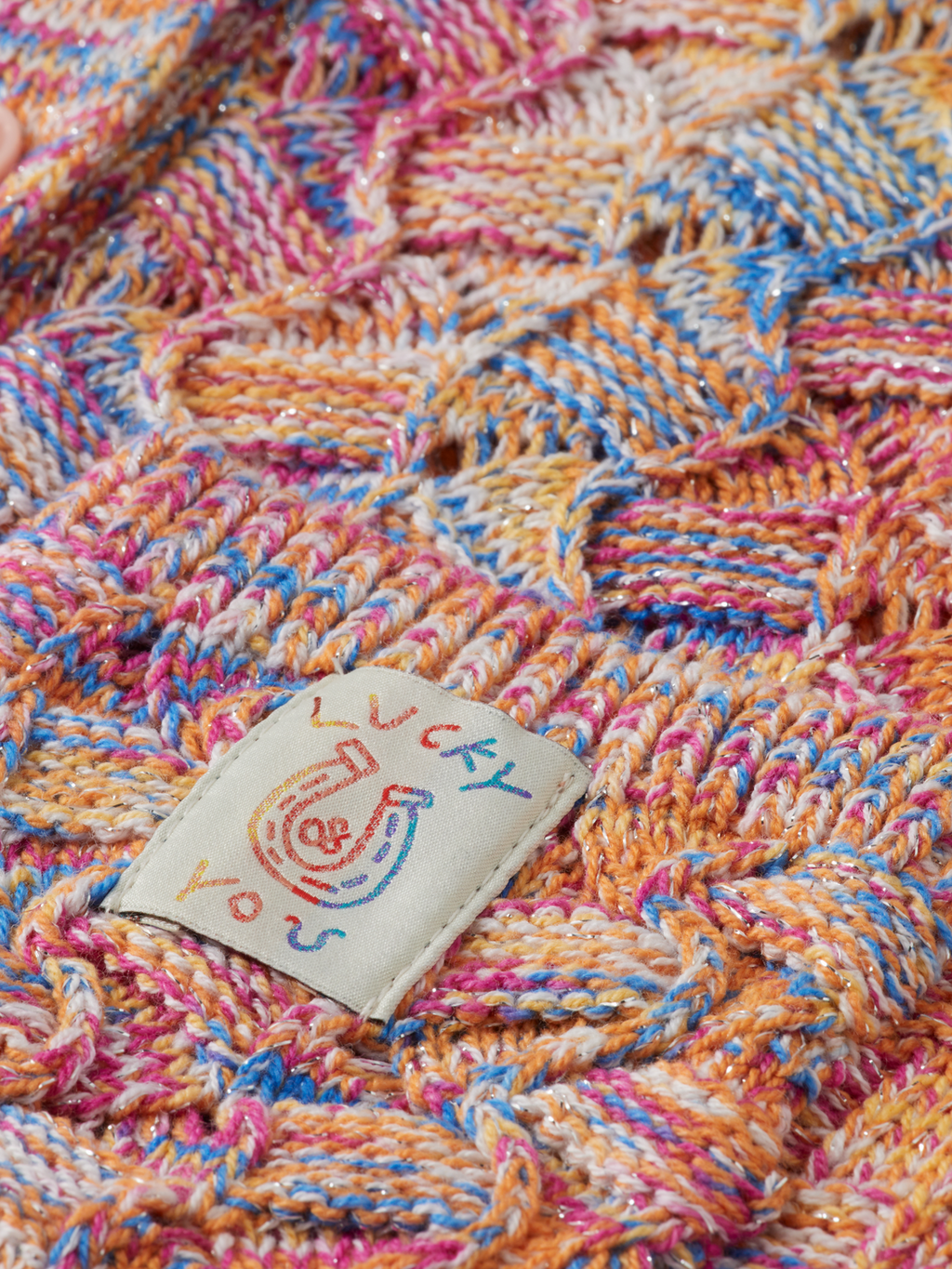 Multicolor oversized cardigan